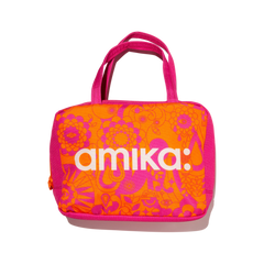 amika x TELETIES necessities set 3 pc hair ties, clip, essentials bag + perk up plus