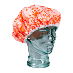 shower cap pink signature print