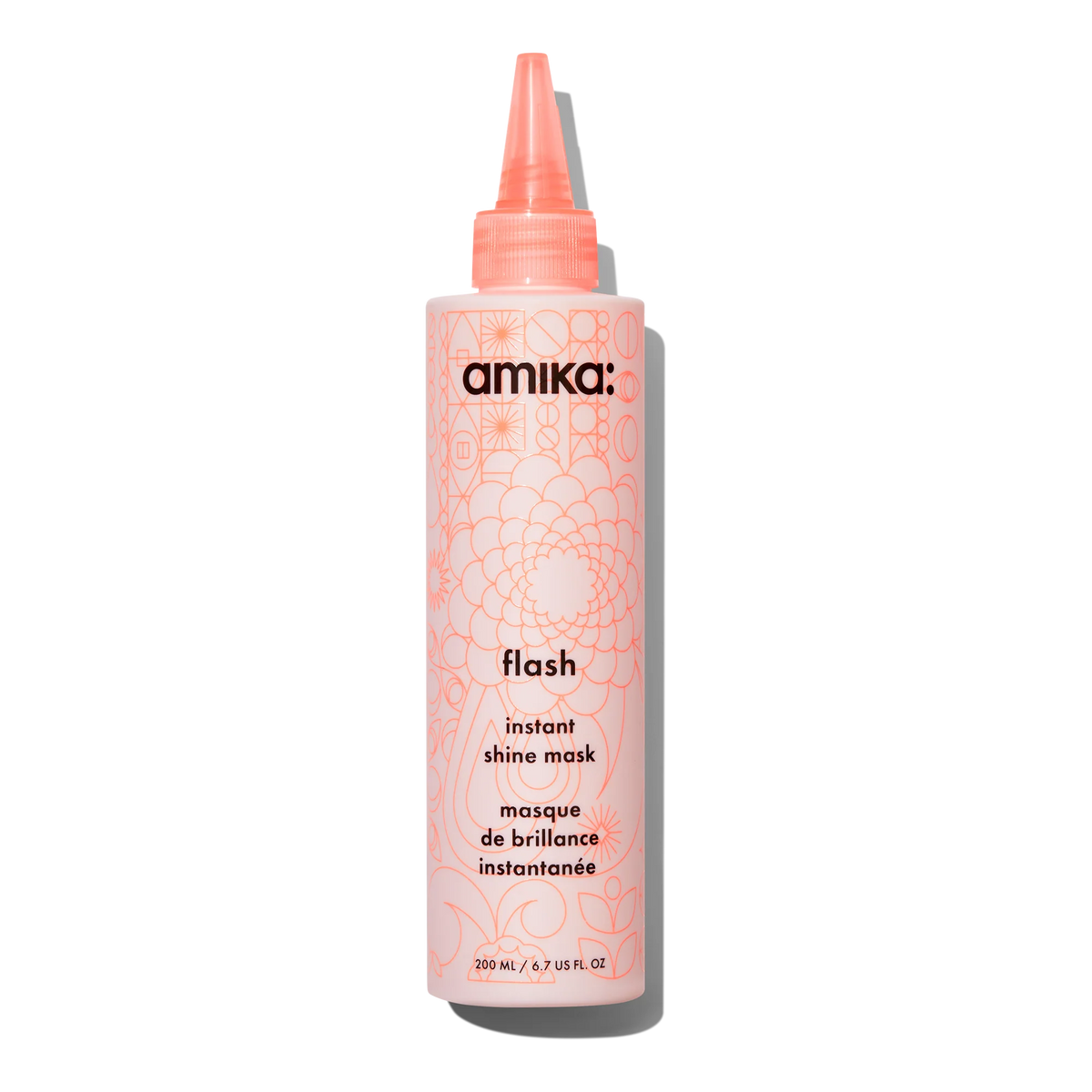flash instant shine mask for shiny hair - 6.7 oz / 200 ml