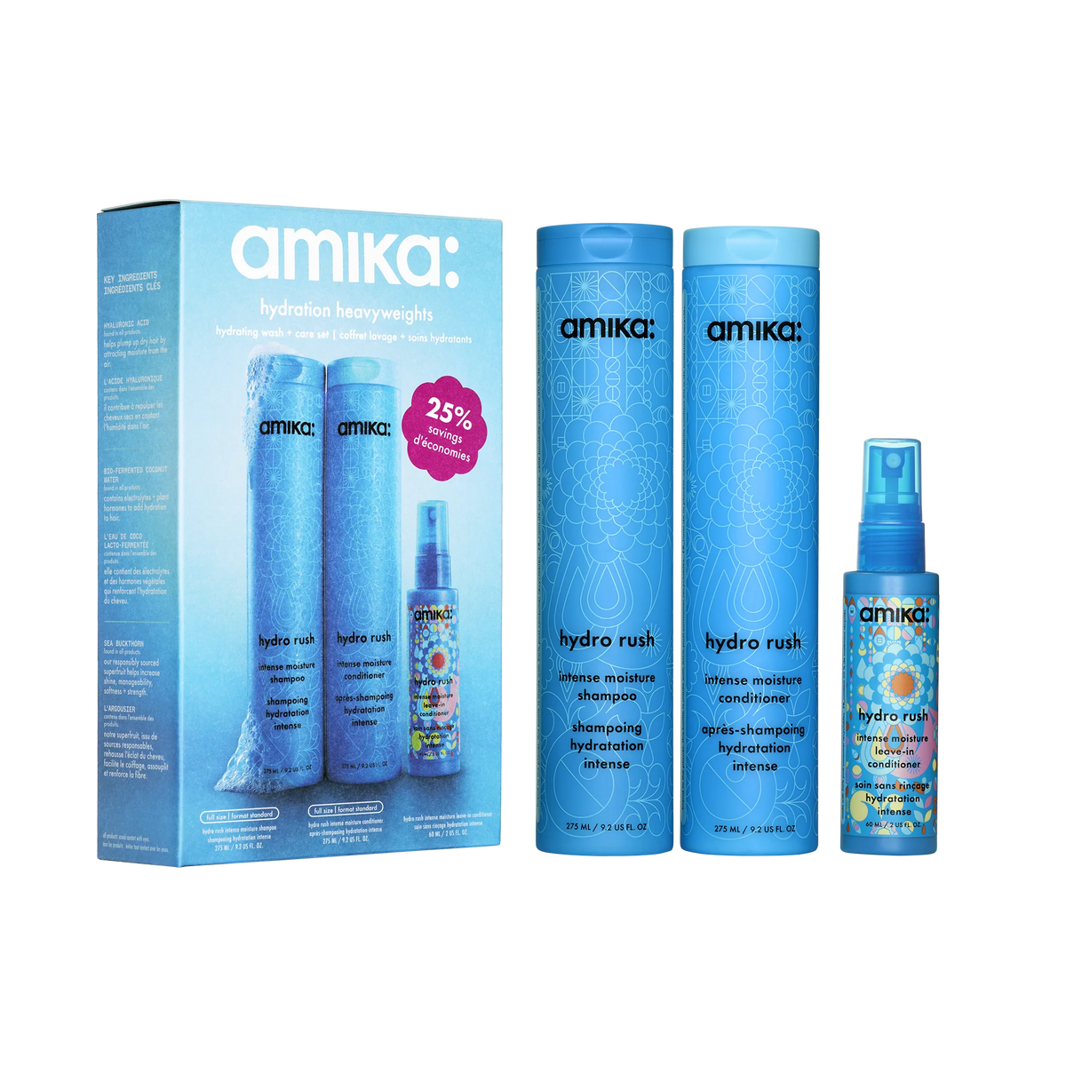 hydration heavyweights hydrating wash + care set