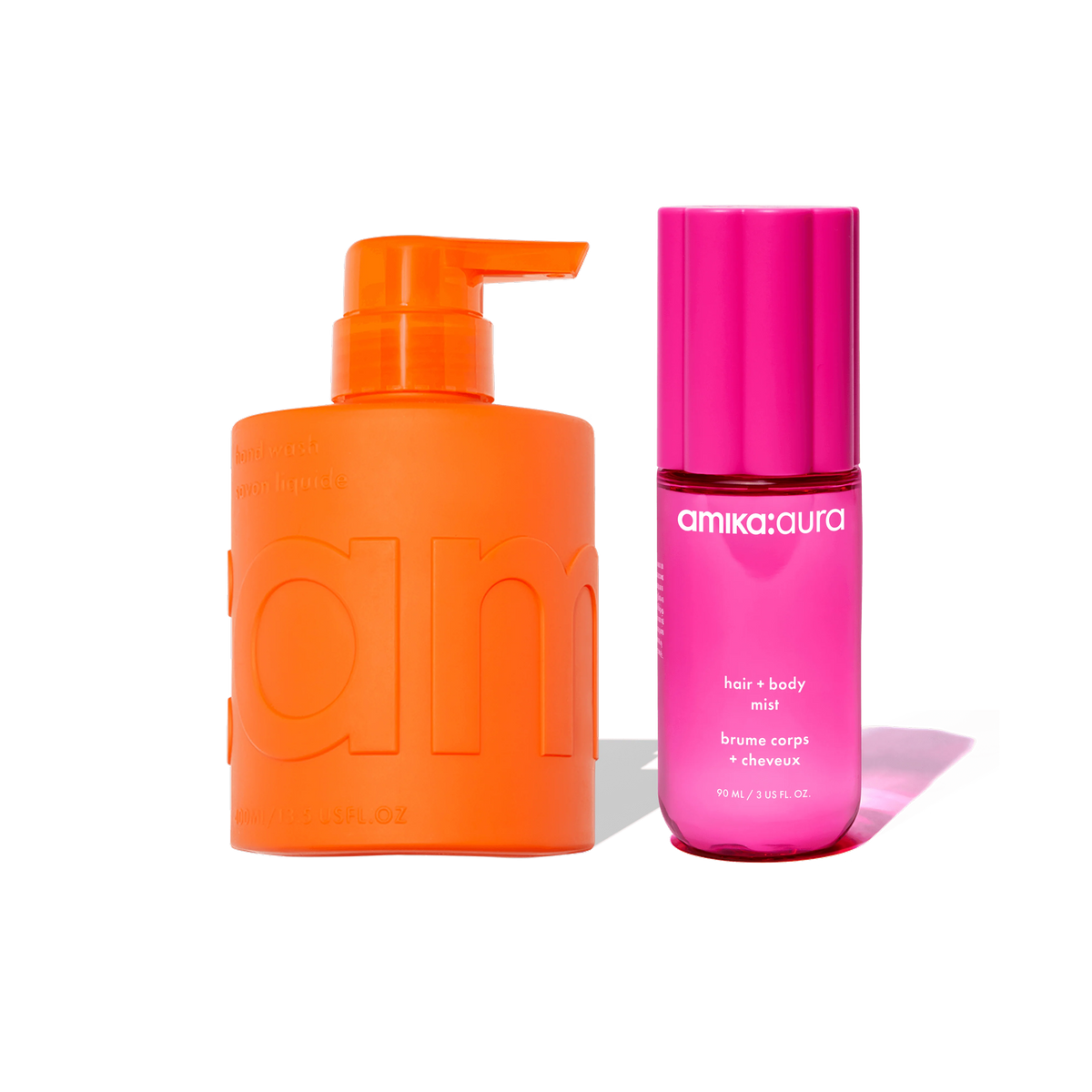 for strands + skin set amika:aura hair + body mist + hand wash