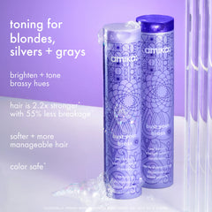bust your brass cool blonde strength repair shampoo - 9.2 oz / 275 ml